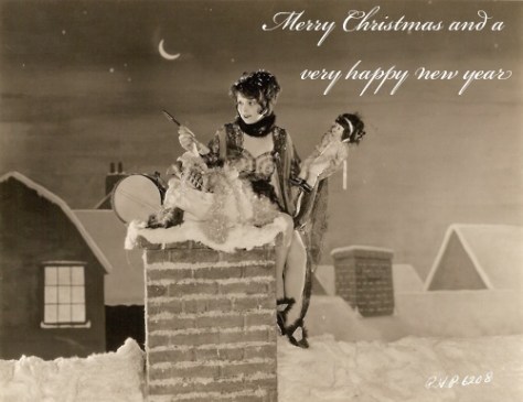 A festive picture of Clara Bow