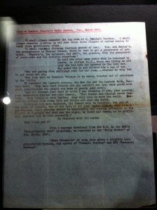 A typed manuscript of Chaplin's 1943 radio address A typed manuscript of Chaplin's 1943 radio address