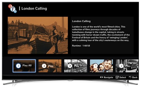 BFI's Samsung Smart TV app