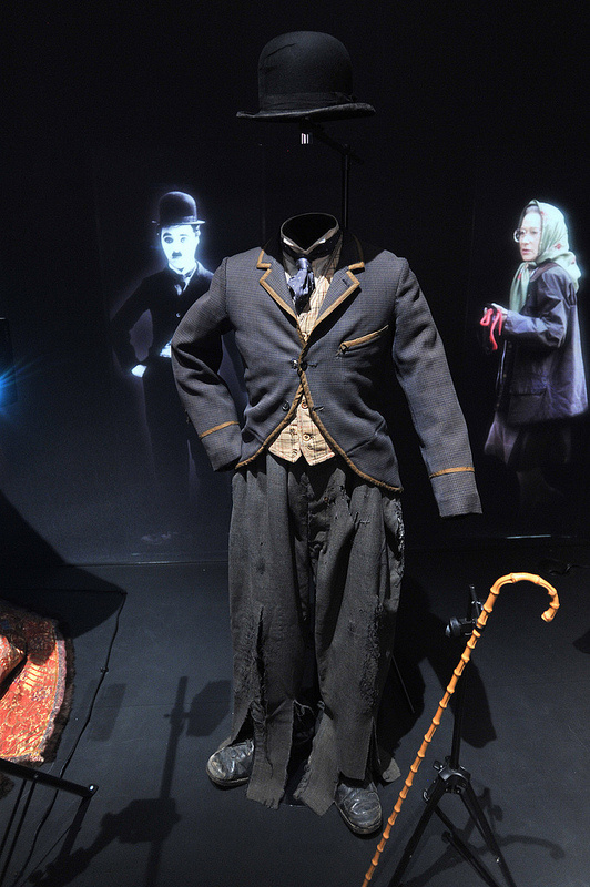 Charlie Chaplin's Little Tramp costume at the V&A museum