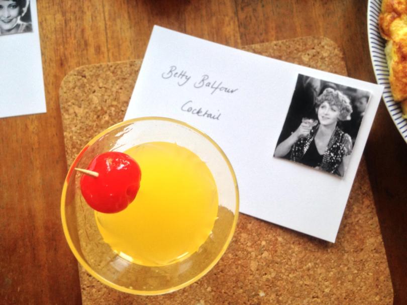 A Betty Balfour cocktail. Photograph: Jenny Hammerton