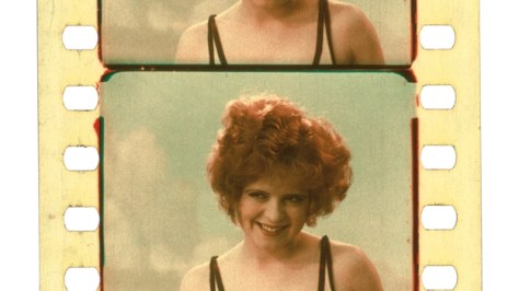 Clara Bow, with her red hair on show