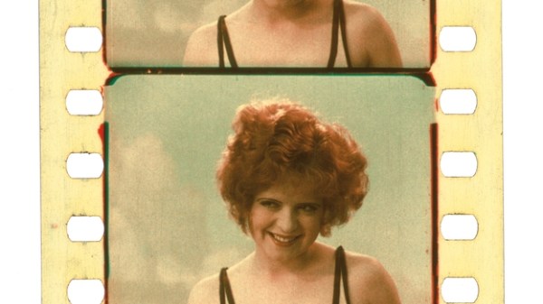 Clara Bow, with her red hair on show