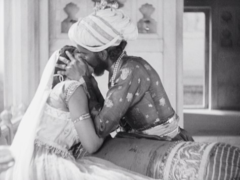 Enakshi Rama Rau (Selima, later Mumtaz Mahal) and Charu Roy (Prince Khurram, later Shah Jahan) in Shiraz: A Romance of India (1928, BFI National Archive)