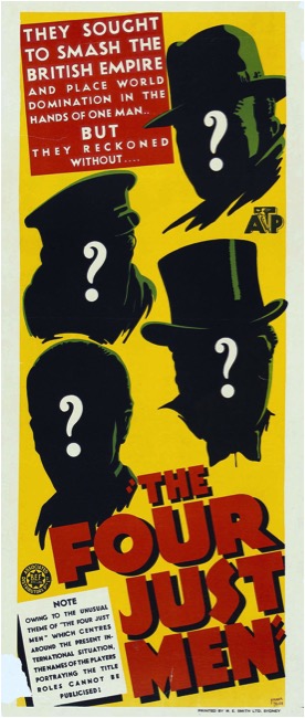Poster for 1939 remake of The Four just Men